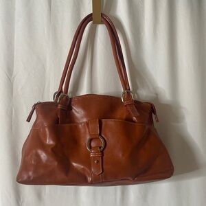 Nine West Brown Leather Shoulder Bag